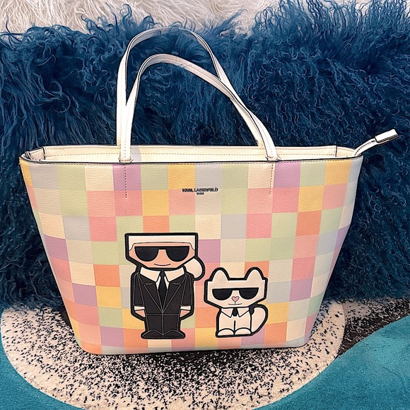 Karl Lagerfeld Handbags - Karl Lagerfeld Paris Large Zip Top Tote style Shoulder Bag